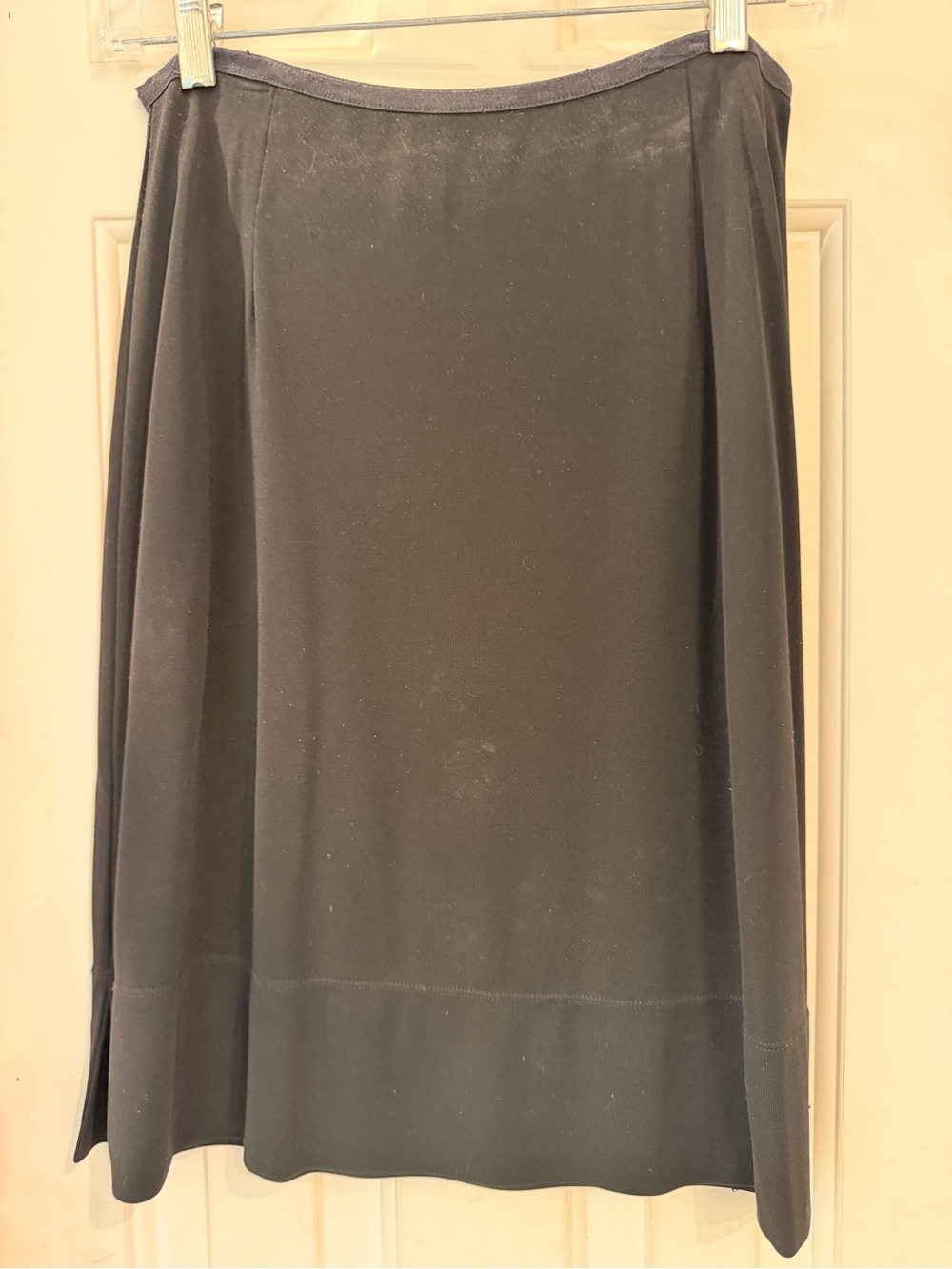 J. Jill Black Knit Swingy Flowy Stretchy Skirt, Pull On Stretch Waist, Sz M - Picture 16 of 16